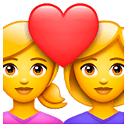Emoji 👩‍❤️‍👩 Coppia Con Cuore: Donna E Donna su WhatsApp 2.22.8.79.