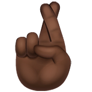 🤞🏿 Emoji Dedos Cruzados: Tono De Piel Oscuro en WhatsApp 2.22.8.79.