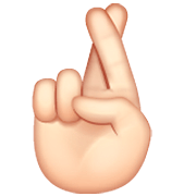 🤞🏻 Emoji Dedos Cruzados: Pele Clara na WhatsApp 2.22.8.79.