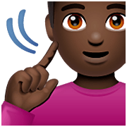 🧏🏿‍♂️ Emoji gehörloser Mann: dunkle Hautfarbe WhatsApp 2.22.8.79.