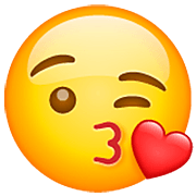 Emoji 😘 Faccina Che Manda Un Bacio su WhatsApp 2.22.8.79.