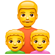 👨‍👦‍👦 Emoji Familia: Hombre, Niño, Niño en WhatsApp 2.22.8.79.