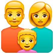 Émoji 👨‍👩‍👦 Famille : Homme, Femme Et Garçon sur WhatsApp 2.22.8.79.