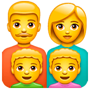 👨‍👩‍👦‍👦 Emoji Familia: Hombre, Mujer, Niño, Niño en WhatsApp 2.22.8.79.