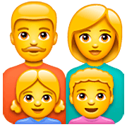 👨‍👩‍👧‍👦 Emoji Familie: Mann, Frau, Mädchen und Junge WhatsApp 2.22.8.79.