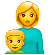 👩‍👦 Emoji Familie: Frau, Junge WhatsApp 2.22.8.79.