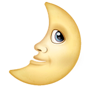 Emoji 🌛 Faccina Primo Quarto Di Luna su WhatsApp 2.22.8.79.
