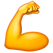 💪 Emoji Bíceps Flexionado en WhatsApp 2.22.8.79.