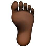 🦶🏿 Emoji Fuß: dunkle Hautfarbe WhatsApp 2.22.8.79.