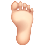 🦶🏻 Emoji Fuß: helle Hautfarbe WhatsApp 2.22.8.79.