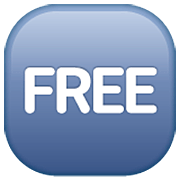 🆓 Emoji Wort „Free“ in blauem Quadrat WhatsApp 2.22.8.79.