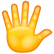 🖐️ Emoji Mão Aberta Com Os Dedos Separados na WhatsApp 2.22.8.79.