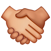 🫱🏼‍🫲🏽 Emoji Handschlag: mittelhelle Hautfarbe, mittlere Hautfarbe WhatsApp 2.22.8.79.