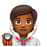 🧑🏾‍⚕️ Emoji Profesional Sanitario: Tono De Piel Oscuro Medio en WhatsApp 2.22.8.79.