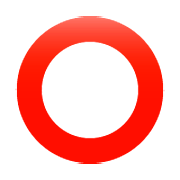 Émoji ⭕ Cercle Rouge sur WhatsApp 2.22.8.79.
