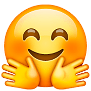 Emoji 🤗 Faccina Che Abbraccia su WhatsApp 2.22.8.79.