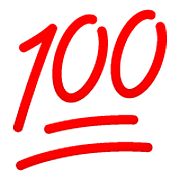 Emoji 💯 100 Punti su WhatsApp 2.22.8.79.