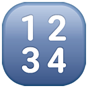 Emoji 🔢 Pulsante Con Numeri su WhatsApp 2.22.8.79.