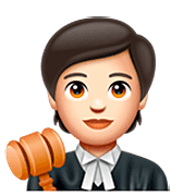🧑🏻‍⚖️ Emoji Juiz No Tribunal: Pele Clara na WhatsApp 2.22.8.79.