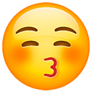 😚 Emoji Cara Besando Con Los Ojos Cerrados en WhatsApp 2.22.8.79.