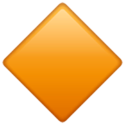 Émoji 🔶 Grand Losange Orange sur WhatsApp 2.22.8.79.