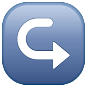 Emoji ↪️ Freccia Curva A Destra su WhatsApp 2.22.8.79.
