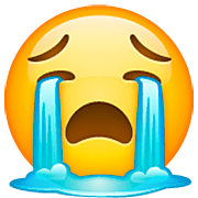 😭 Emoji Rosto Chorando Aos Berros na WhatsApp 2.22.8.79.