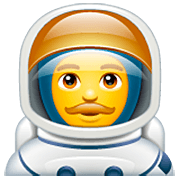 Emoji 👨‍🚀 Astronauta Uomo su WhatsApp 2.22.8.79.