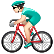 Émoji 🚴🏻‍♂️ Cycliste Homme : Peau Claire sur WhatsApp 2.22.8.79.