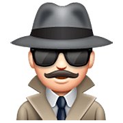 🕵🏻‍♂️ Emoji Detective Hombre: Tono De Piel Claro en WhatsApp 2.22.8.79.