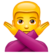 Emoji 🙅‍♂️ Uomo Con Gesto Di Rifiuto su WhatsApp 2.22.8.79.