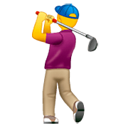 Emoji 🏌️‍♂️ Golfista Uomo su WhatsApp 2.22.8.79.