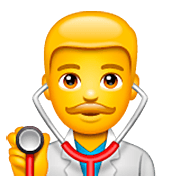 Emoji 👨‍⚕️ Operatore Sanitario su WhatsApp 2.22.8.79.