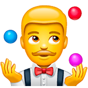Emoji 🤹‍♂️ Giocoliere Uomo su WhatsApp 2.22.8.79.