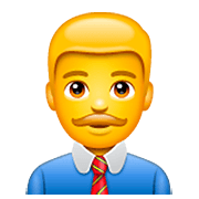 👨‍💼 Emoji Oficinista Hombre en WhatsApp 2.22.8.79.