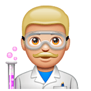 Emoji 👨🏼‍🔬 Scienziato: Carnagione Abbastanza Chiara su WhatsApp 2.22.8.79.