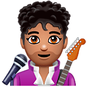 Emoji 👨🏽‍🎤 Cantante Uomo: Carnagione Olivastra su WhatsApp 2.22.8.79.