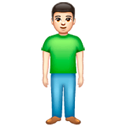 Emoji 🧍🏻‍♂️ Uomo In Piedi: Carnagione Chiara su WhatsApp 2.22.8.79.