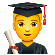 👨‍🎓 Emoji Estudiante Hombre en WhatsApp 2.22.8.79.