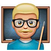 Emoji 👨🏼‍🏫 Professore: Carnagione Abbastanza Chiara su WhatsApp 2.22.8.79.