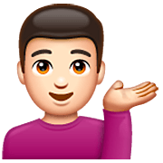 💁🏻‍♂️ Emoji Empleado De Mostrador De Información: Tono De Piel Claro en WhatsApp 2.22.8.79.