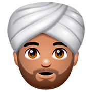 Emoji 👳🏽‍♂️ Uomo Con Turbante: Carnagione Olivastra su WhatsApp 2.22.8.79.
