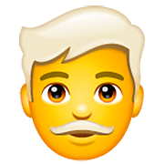 Emoji 👨‍🦳 Uomo: Capelli Bianchi su WhatsApp 2.22.8.79.