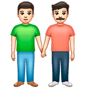 👬🏻 Emoji händchenhaltende Männer: helle Hautfarbe WhatsApp 2.22.8.79.