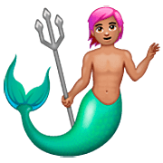 🧜🏽‍♂️ Emoji Sirena Hombre: Tono De Piel Medio en WhatsApp 2.22.8.79.