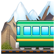 Emoji 🚞 Ferrovia Di Montagna su WhatsApp 2.22.8.79.