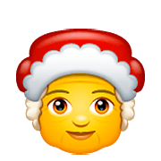 Émoji 🤶 Mère Noël sur WhatsApp 2.22.8.79.