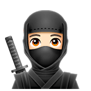 Émoji 🥷🏻 Ninja : Peau Claire sur WhatsApp 2.22.8.79.