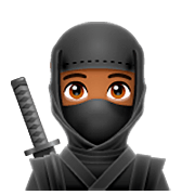 🥷🏾 Emoji Ninja: Tono De Piel Oscuro Medio en WhatsApp 2.22.8.79.