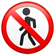 🚷 Emoji Proibida A Passagem De Pedestres na WhatsApp 2.22.8.79.